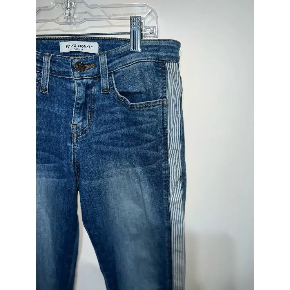 Flying monkey platinum women’s blue jeans - Picture 3 of 6